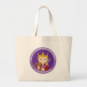 St. Catherine of Alexandria Large Tote Bag