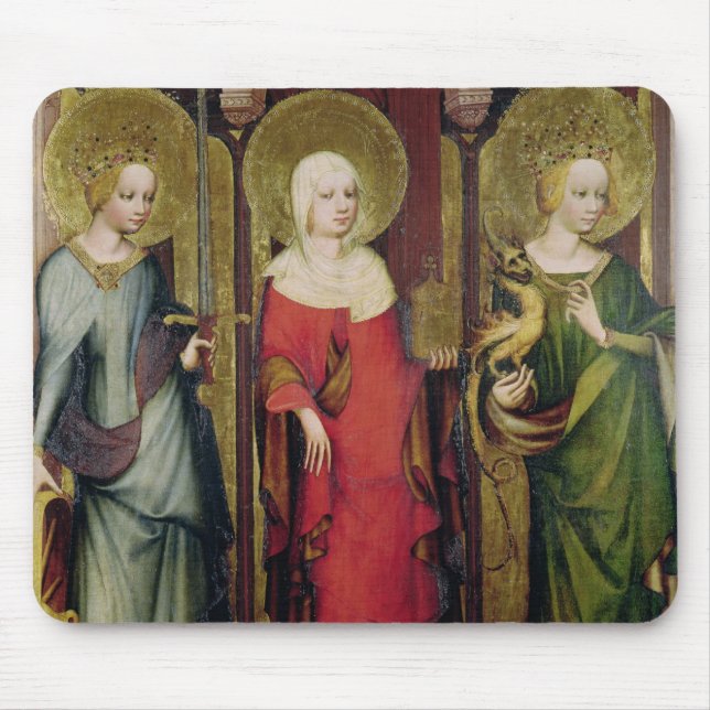 St. Catherine of Alexandria, St. Mary Mouse Pad (Front)