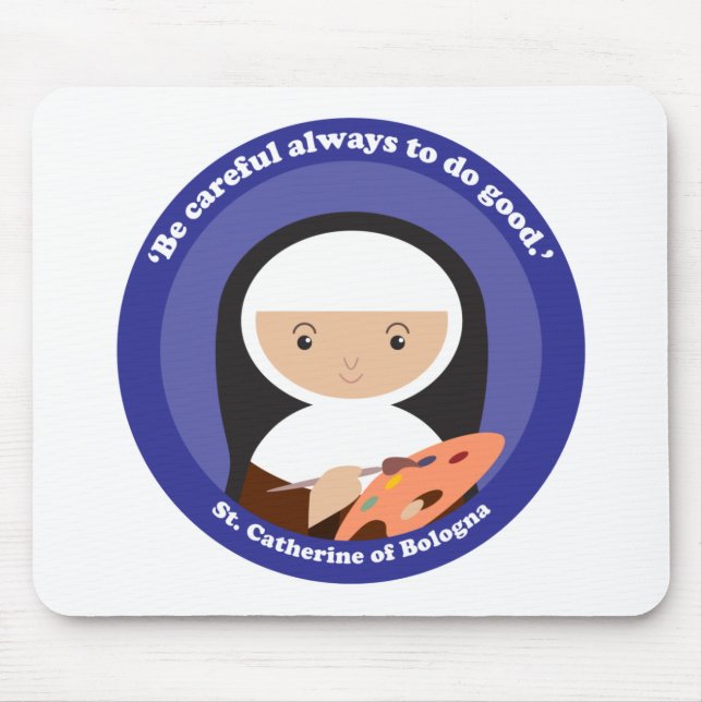 St. Catherine of Bologna Mouse Pad (Front)