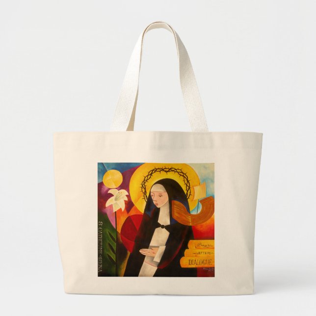 St. Catherine of Siena 2007 Large Tote Bag (Front)