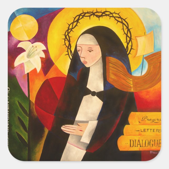 St. Catherine of Siena 2007 Square Sticker (Front)