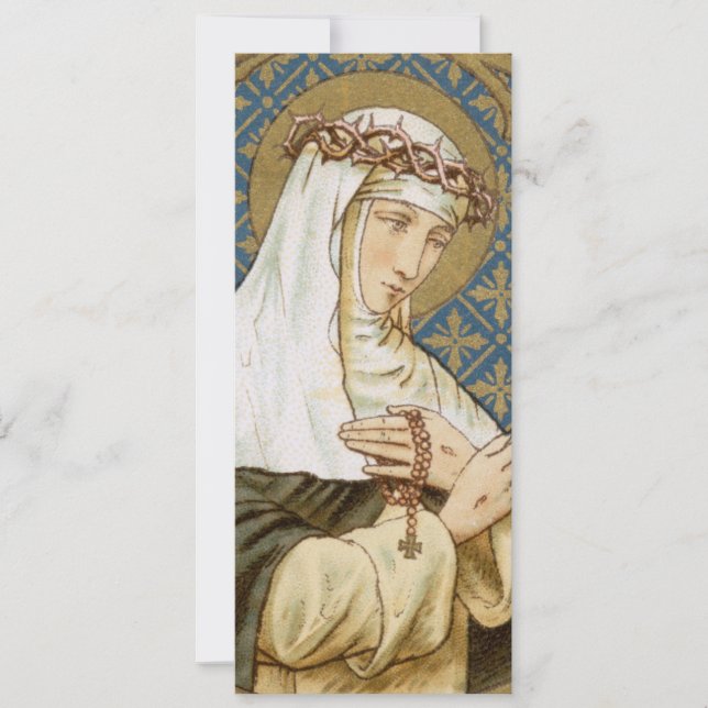 St. Catherine of Siena (BK 19) Blank Greeting Card (Front)
