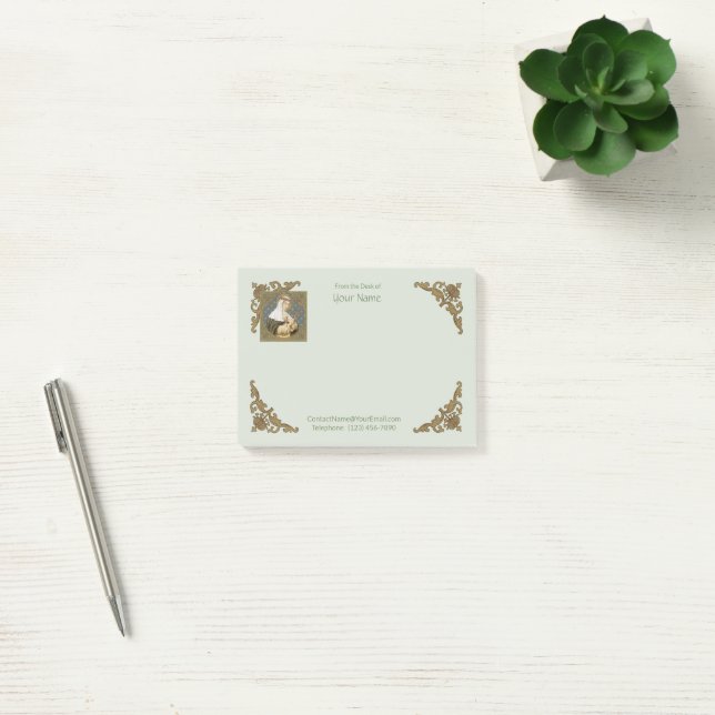 St. Catherine of Siena (BK 19) (Style 2) 4"x3" Post-it Notes (Office)