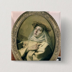 St. Catherine of Siena , c.1746 15 Cm Square Badge
