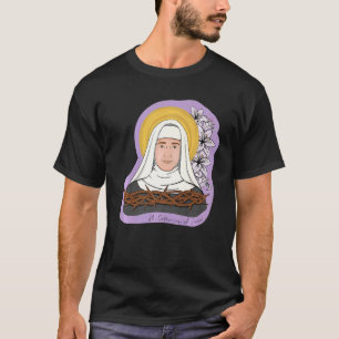 St Catherine Of Siena Catholic Purity Girls Teens T-Shirt