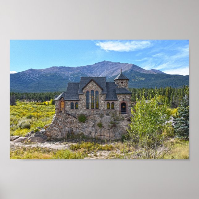 St Catherine of Siena Chapel, Allenspark, Colorado Poster (Front)