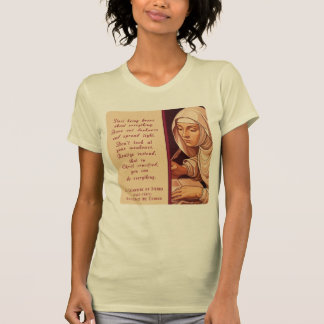 St. Catherine of Siena Start Being Brave Catholic T-Shirt