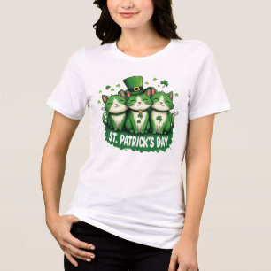 St. Catrick’s Day - Cute Cat Lover’s Tri-Blend Shirt