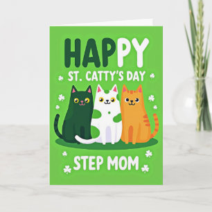 St Cattys Day Cats Pattern Card