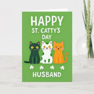 St Cattys Day Husband Card