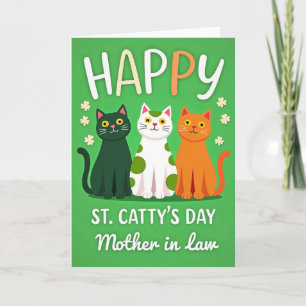 St Cattys Day Mother In Law Card