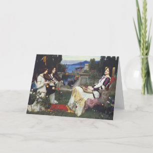 St Cecilia -  John William Waterhouse Card