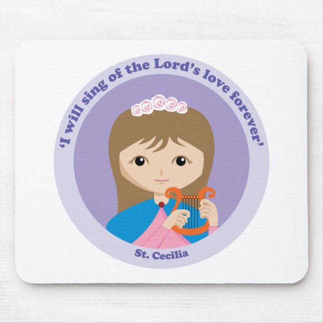 St. Cecilia Mouse Pad (Front)