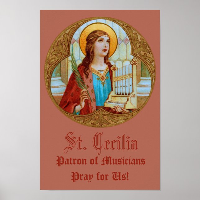 St. Cecilia of Rome (BK 003) Poster (Front)