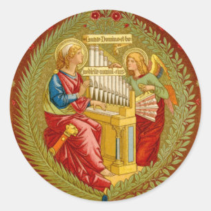 St. Cecilia of Rome (SNV 36) Classic Round Sticker