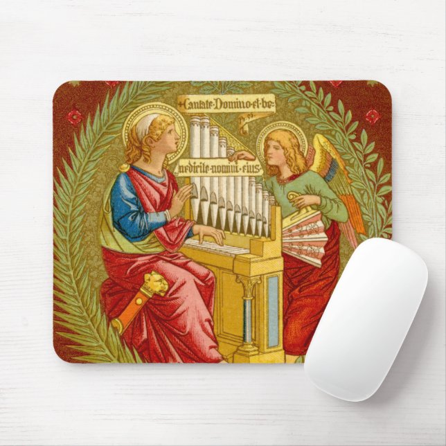 St. Cecilia of Rome (SNV 36) Horizontal Mouse Pad (With Mouse)