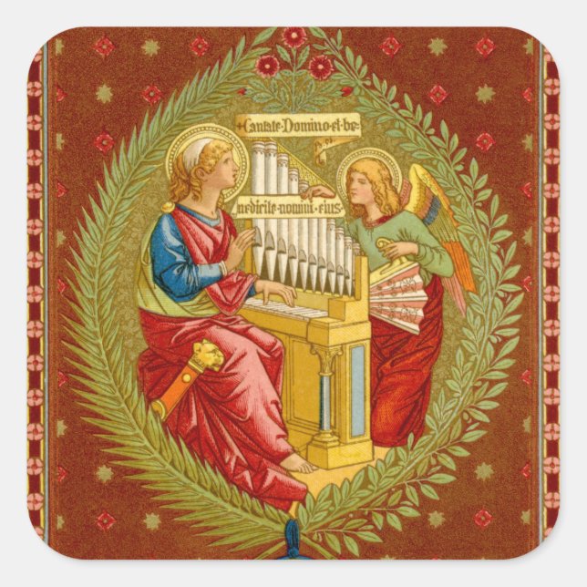 St. Cecilia of Rome (SNV 36) Square Sticker (Front)