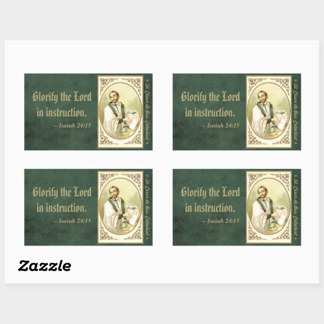 St. César de Bus (SLE 001) Rectangular Sticker (Sheet)