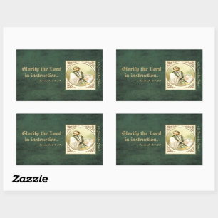 St. César de Bus (SLE 001) Rectangular Sticker