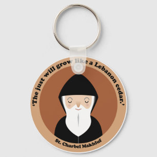 St. Charbel Makhluf Key Ring