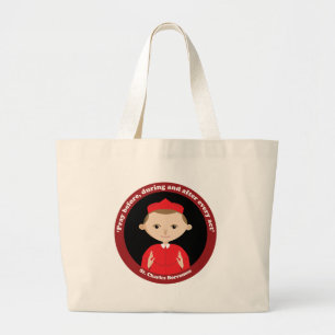 St. Charles Borromeo Large Tote Bag