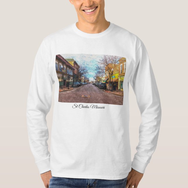 St Charles Main St Painterly T-Shirt (Front)