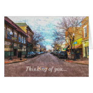St Charles Main St Painterly Thinking of you card