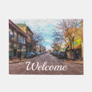 St Charles Main St Painterly Welcome Doormat