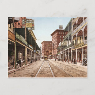St. Charles Street New Orleans Retro 1900 Postcard