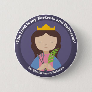 St. Christina of Bolsena 6 Cm Round Badge