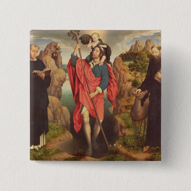 St. Christopher , 1484 15 Cm Square Badge (Front)