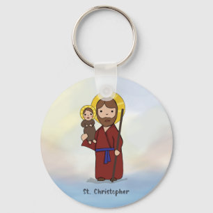 St. Christopher Feast Day Saint Key Ring