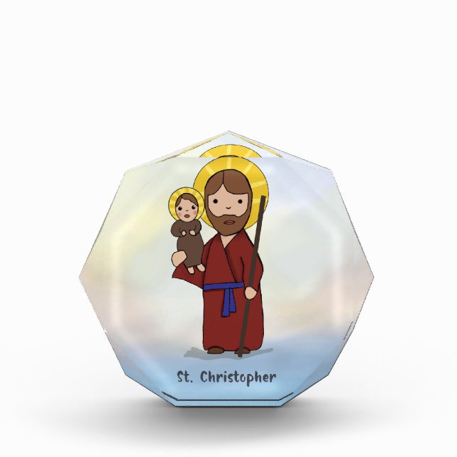 St. Christopher Feast Day Saint  Photo Block (Front)