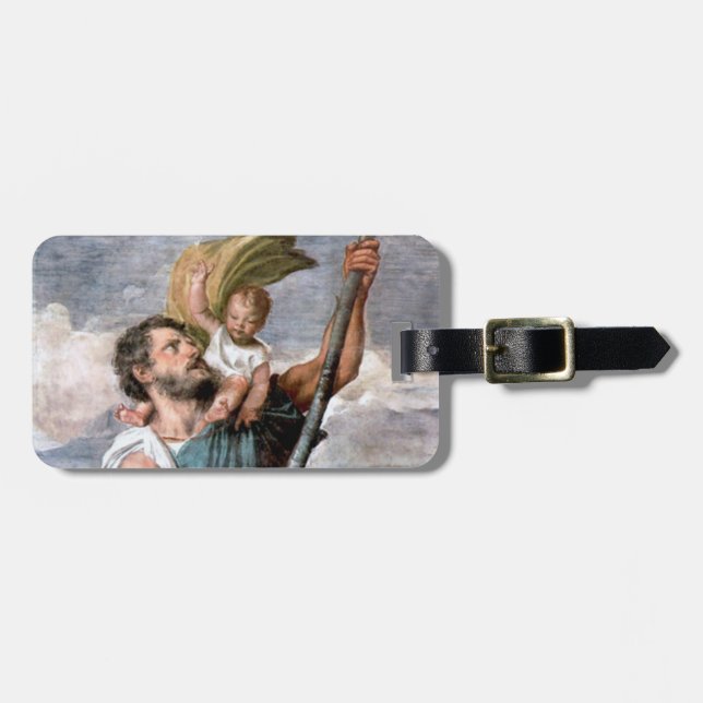 St. Christopher Luggage Tag (Front Horizontal)