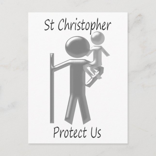 St Christopher Postcard (Front)