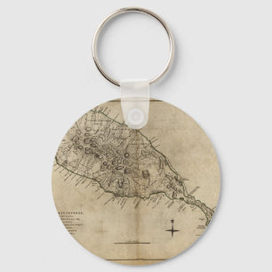 St. Christopher (St. Kitts), Caribbean Map Key Ring