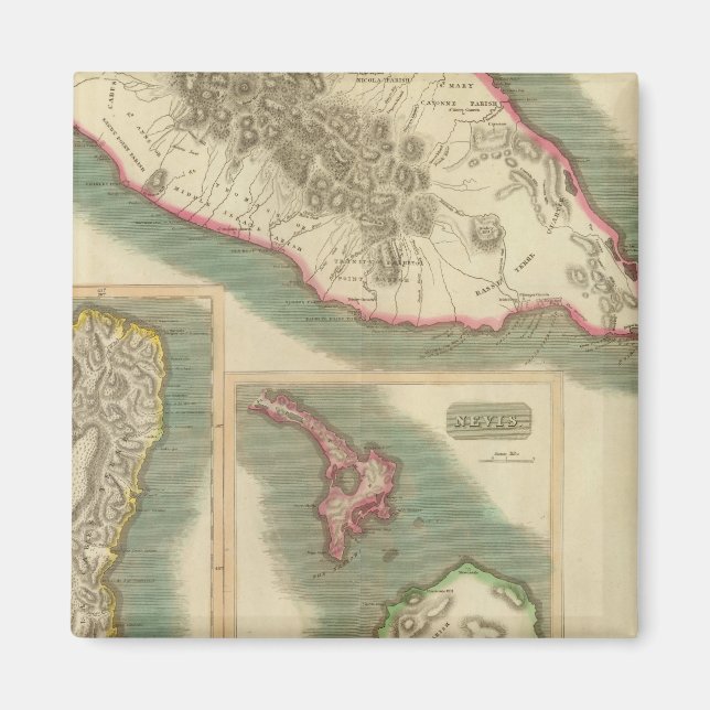 St Christophers 2 Magnet (Front)