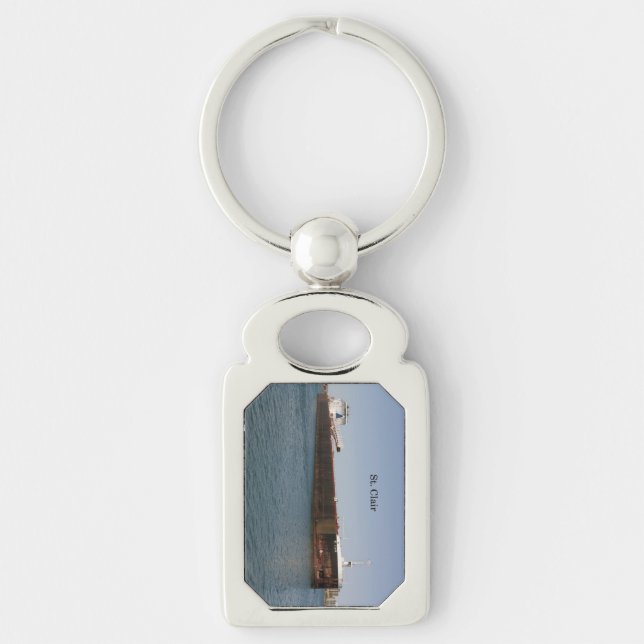 St. Clair metal key chain (Front)