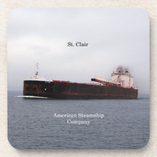 St. Clair set of 6 hard plastic coasters