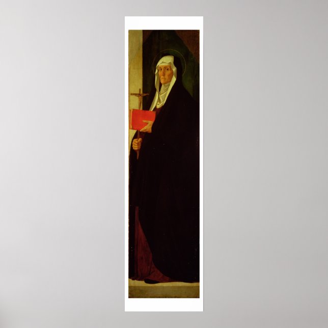St. Clare, c.1485-90 (seasoning on panel) Poster (Front)