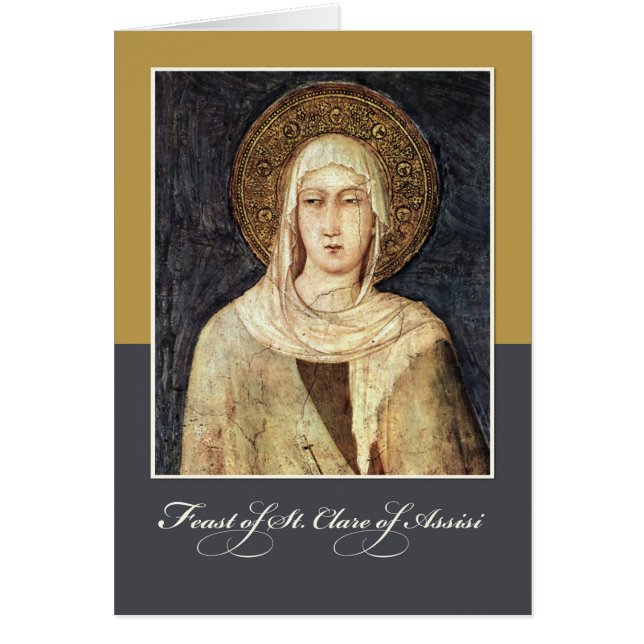 St. Clare of Assisi Feast Day Blessings (Front)