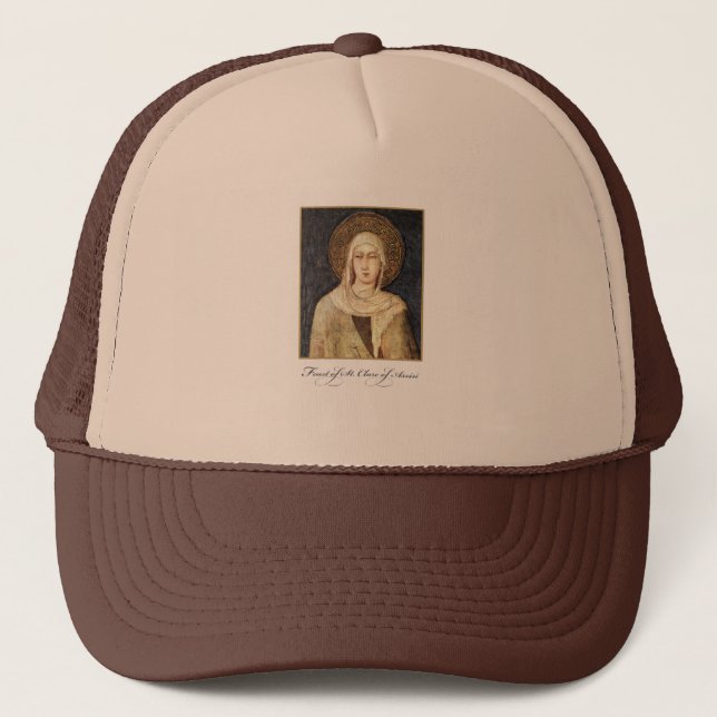 St. Clare of Assisi Feast Day Blessings Trucker Hat (Front)