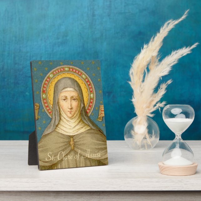 St. Clare of Assisi (SAU 027) 5"x7" Plaque (Side)