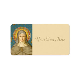 St. Clare of Assisi (SAU 027) Label