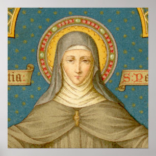 St. Clare of Assisi (SAU 27) 16"x16" or smaller Poster