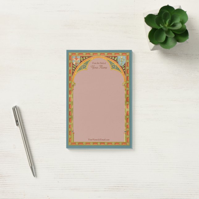 St. Clare's Trefoil Arch (SAU 27) 4"x6" Post-it Notes (Office)