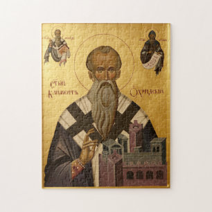 St. Clement of Ohrid Orthodox Christian Icon Jigsaw Puzzle