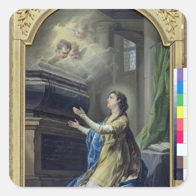 St. Clotilda Square Sticker (Front)