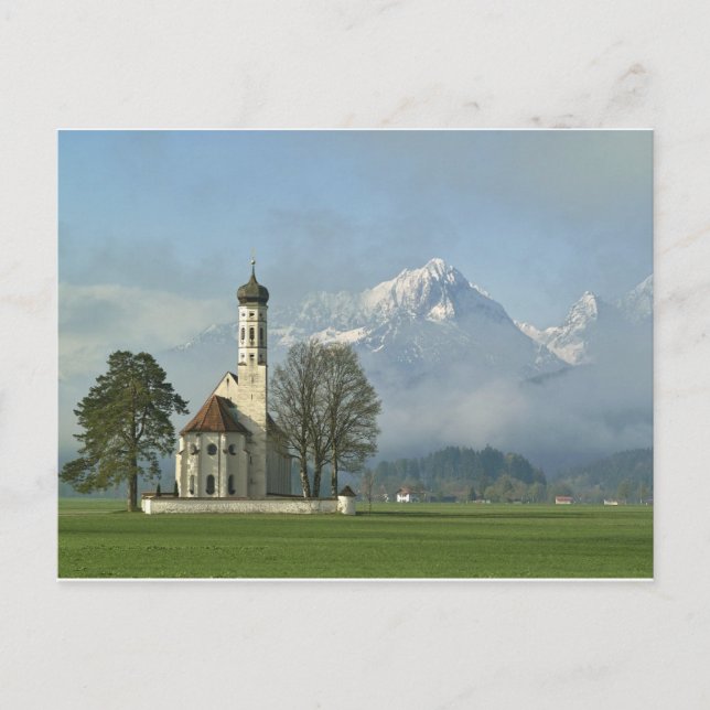 St Coloman Church ,Germany  Holiday Postcard (Front)