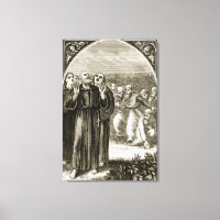 St. Columba chanting, and attacked by the Druids,